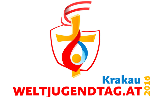 Logo des Weltjugendtages 2016 in Krakau / www.weltjugendtag.at Logo des Weltjugendtages 2016 in Krakau