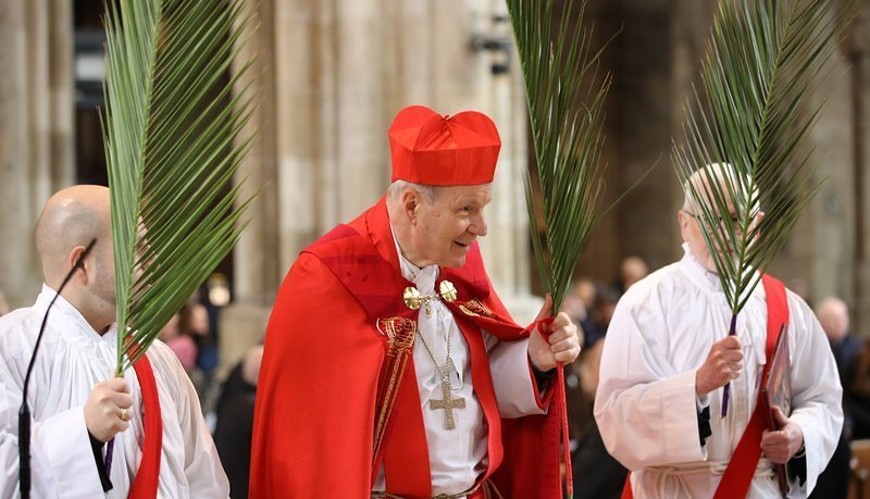 Kardinal Christoph Schönborn bei Palmprozession