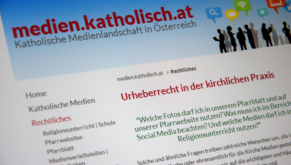 Neuer Online-Leitfaden auf http://medien.katholisch.at/rechtliches verfügbar