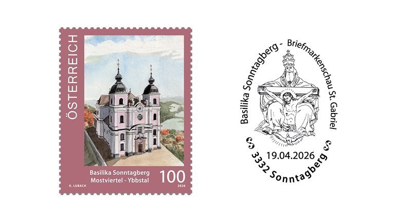 Basilika Sonntagberg ziert neue Sonderbriefmarke