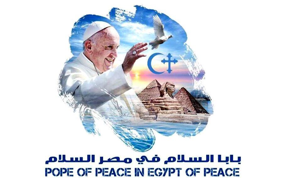Logo der Ägyptenreise von Papst Franziskus im April 2017
