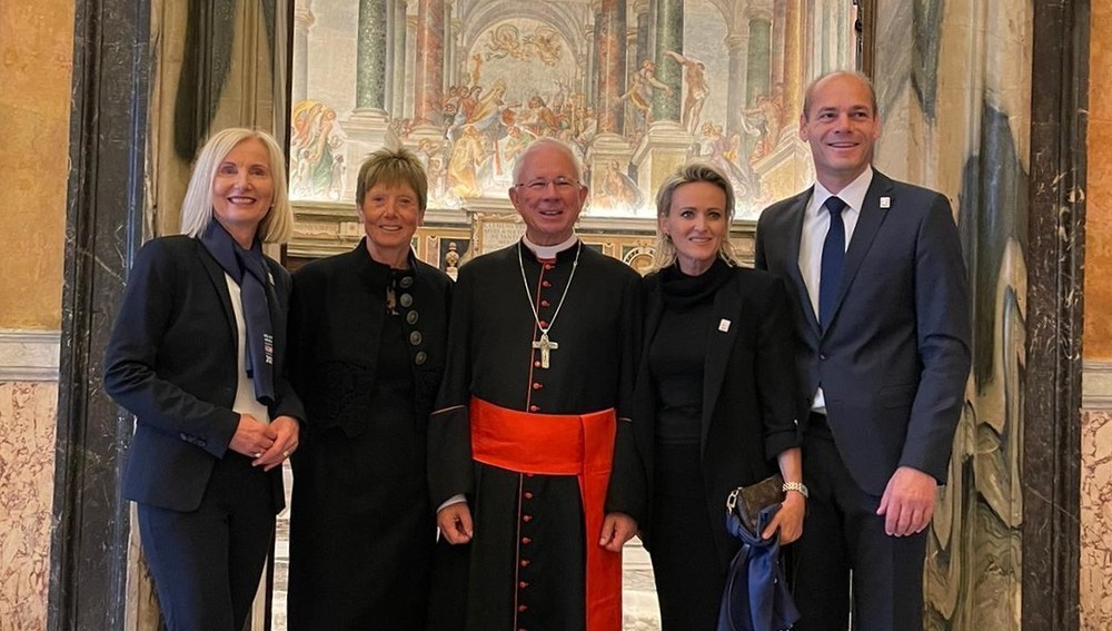Erzbischof Lackner und ÖSV-Delegation bei Papst Franziskus (10.10.2024)