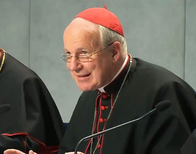 Kardinal Schönborn bei der Präsentation von 'amoris laetitia'