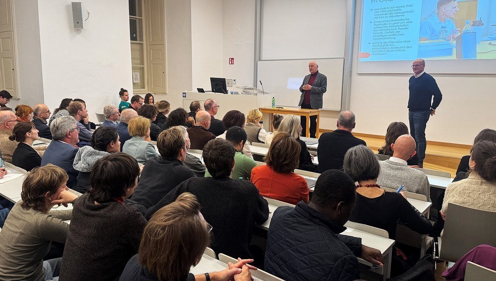 Vortrag von Wolfgang Palaver am 2. Dezember 2025 an der Universität Wien über Peter Thiel