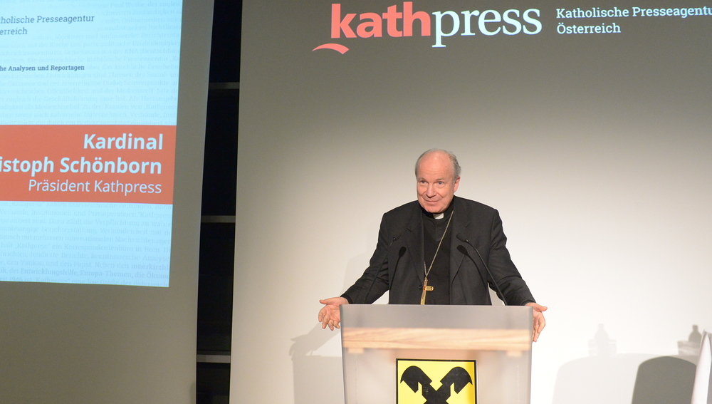 Statement von Kardinal Christoph Schönborn beim Festakt 70 Jahre Kathpress am 31. Jänner 2017 im Wiener Raiffeisen-Haus.