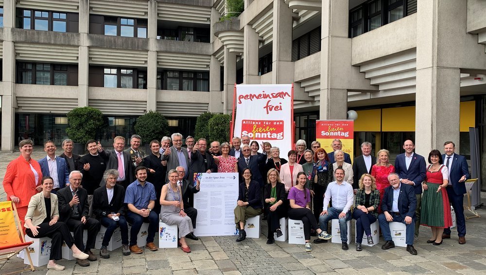 Vertreter der Katholischen Aktion Österreichs bei der 75-Jahr-Feier in Linz, 9. Mai 2024