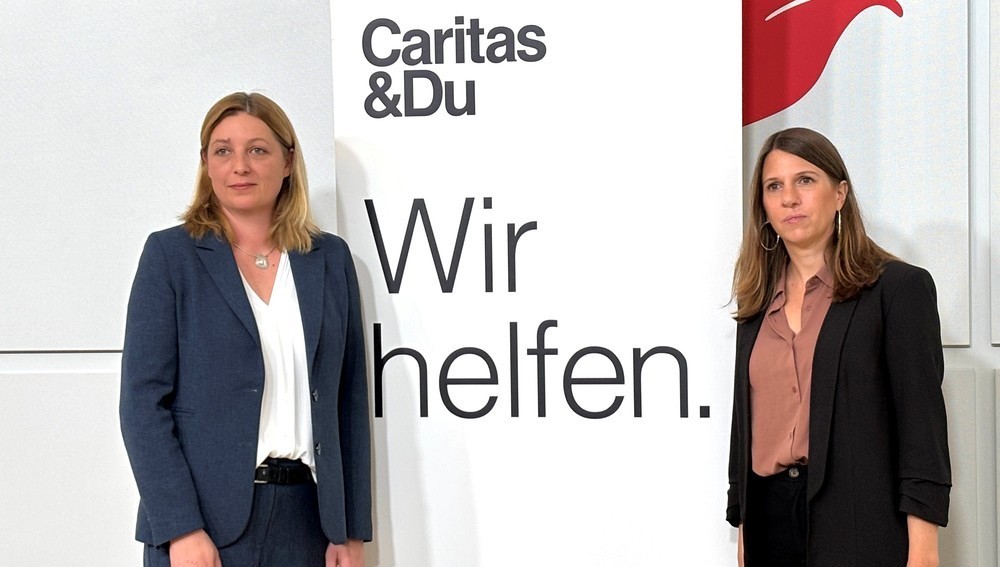 Caritas-Präsidentin Nora Tödtling-Musenbichler und Studienautorin Katrin Gasior