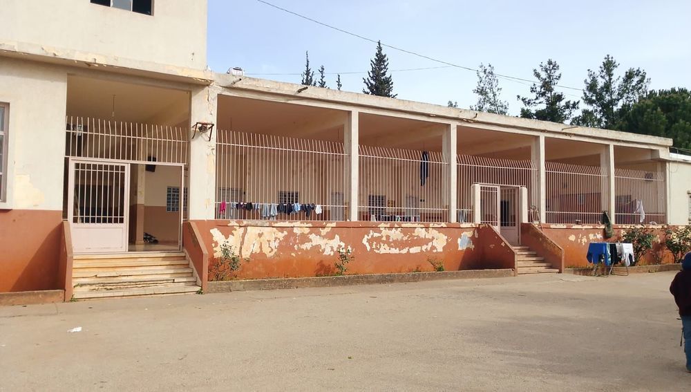 Schule in Anjar, derzeit als Flüchtlingsquartier genutzt