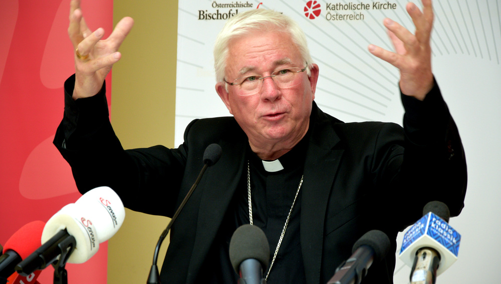 Pressekonferenz am 19. Juni 2020 in Wien zum Ende der Sommervollversammlung der Bischofskonferenz und dem Wechsel im Vorsitz der Bischofskonferenz.