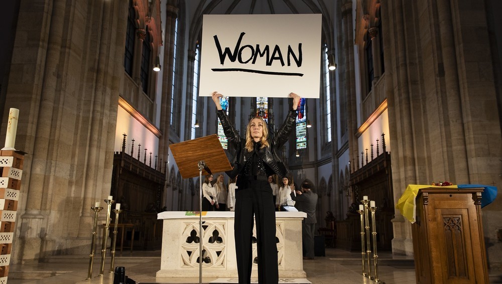 Inna Shevchenko bei den Wiener Festwochen in der Elisabethkirche