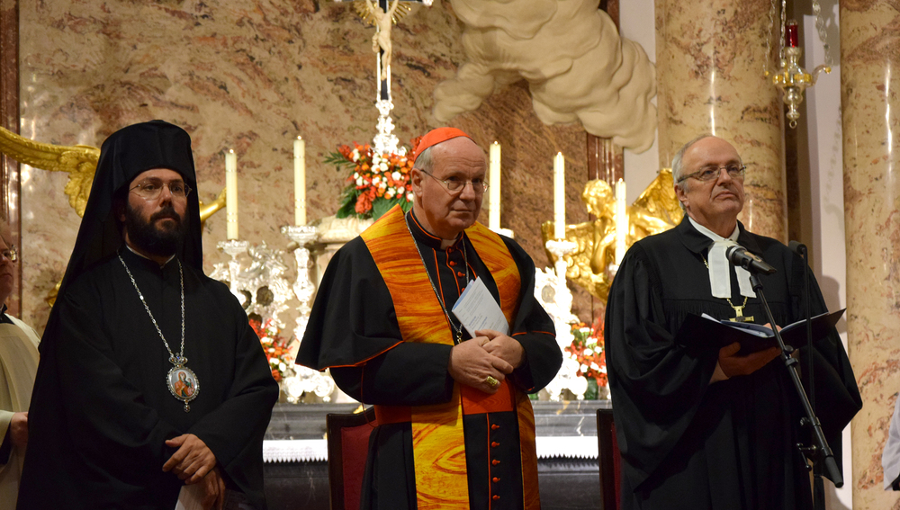 Metropolit Arsenios (Kardamakis), Kardinal Christoph Schönborn, Bischof Michael  Bünker