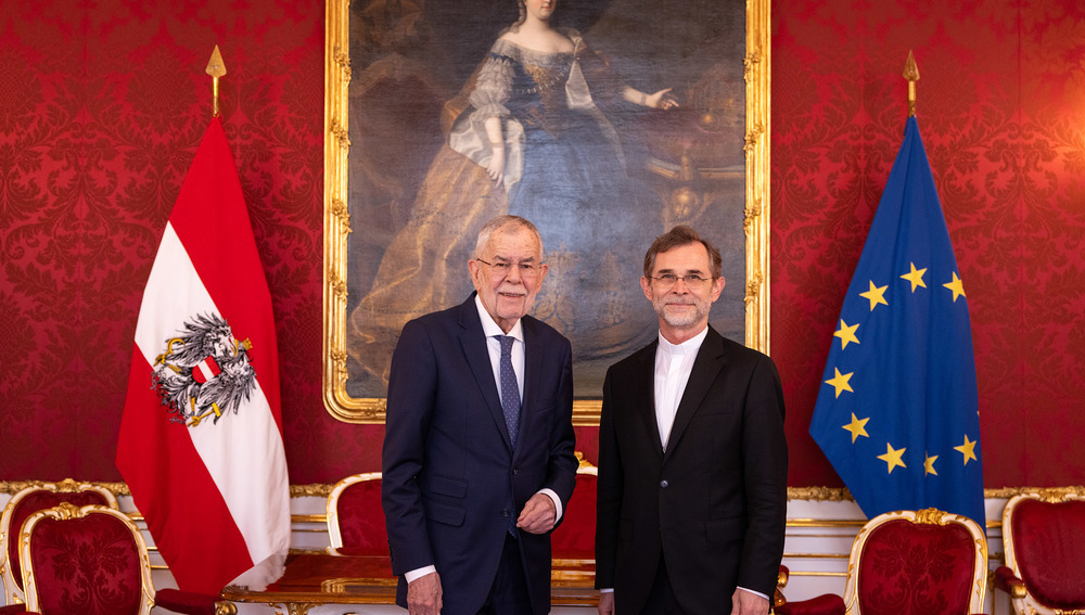 Wien, 27.4.2026: Bundespräsident Alexander Van der Bellen und Erzbischof Josef Grünwidl