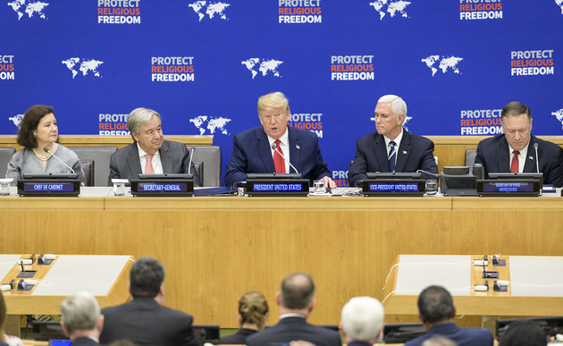 Trump und Guterres mahnen Schutz von Religionsfreiheit ein