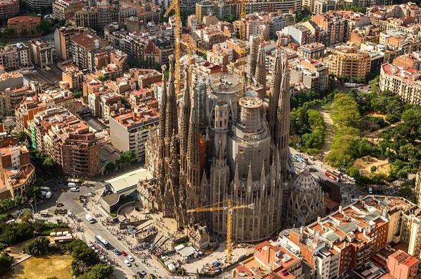 Basilika 'Sagrada Familia' in Barcelona