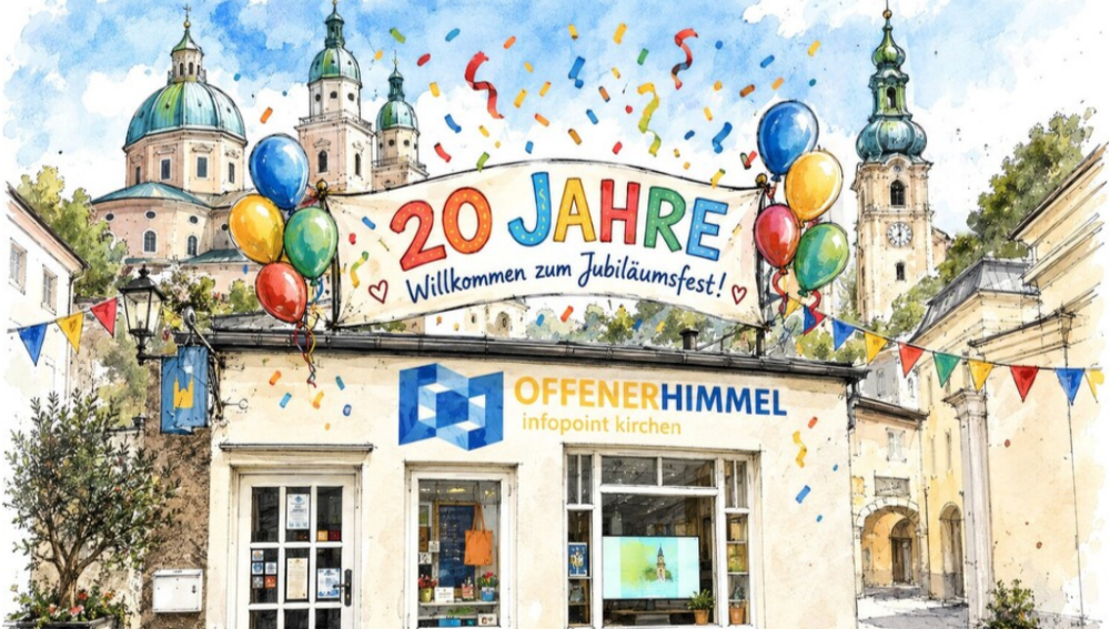 Pastoralstelle 'Offener Himmel' in der Salzburger Franziskanergasse