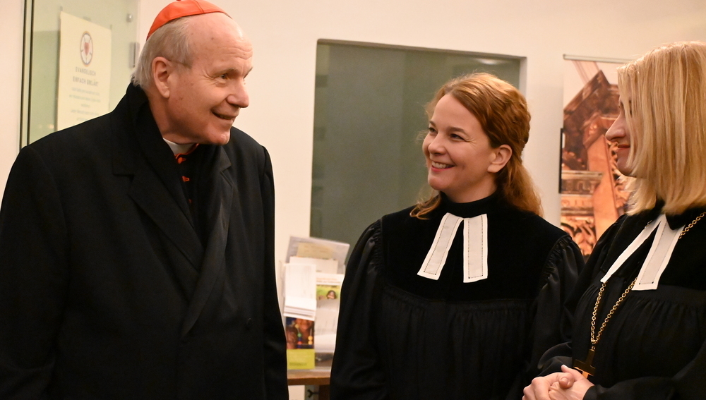 Ökumischer Empfang von Kardinal Schönborn - Gottesdienst in der evangelisch-lutherischen Stadtkirche Wien