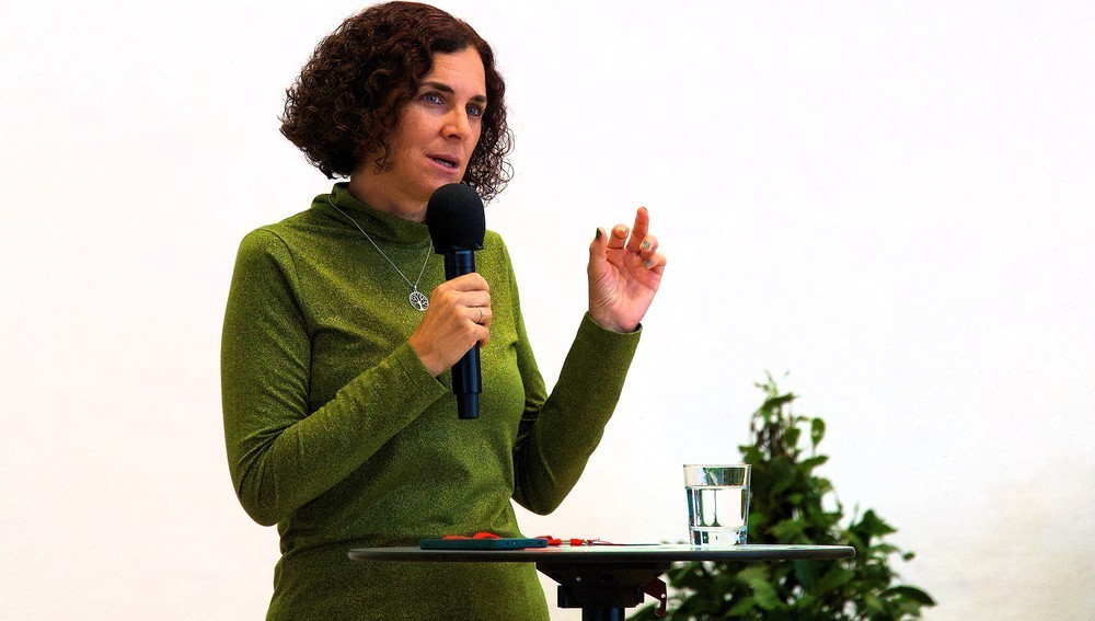 Innsbrucker Medienethikerin Claudia Paganini bei einem Vortrag am 6. August 2025 bei den Salzburger Hochschulwochen