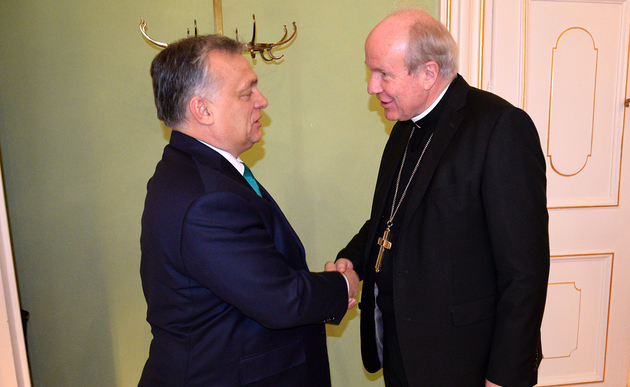 Ungarische Ministerpräsident Viktor Orban zu Gast bei Kardinal Christoph Schönborn