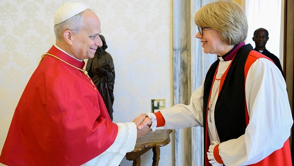 Papst Leo XIV. und Erzbischöfin Sarah Mullally