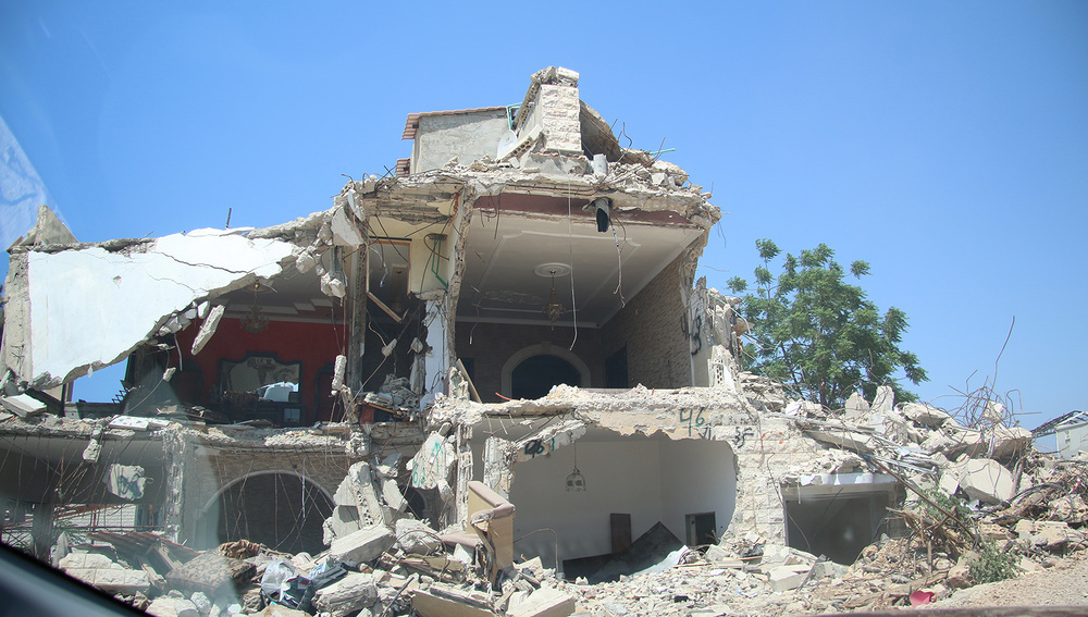 Zerstörtes Wohngebäude im Südlibanon (Archivbild nach Militärschlägen im Mai 2025)