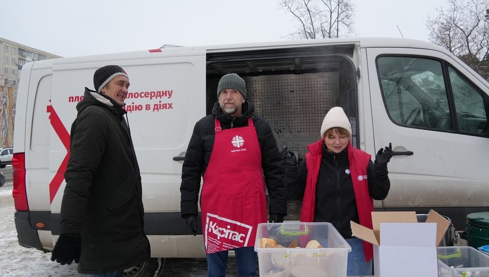 Suppenküche der Caritas-Spes in Kiew