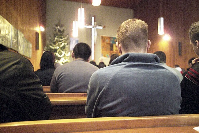 Gottesdienst in einer Gefängniskapelle