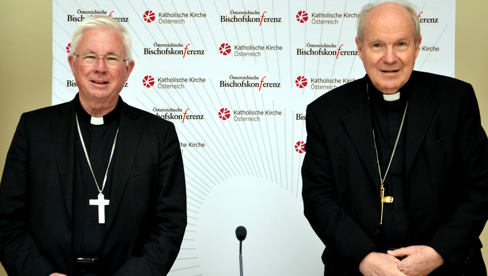 Pressekonferenz am 19. Juni 2020 in Wien zum Ende der Sommervollversammlung der Bischofskonferenz und dem Wechsel im Vorsitz der Bischofskonferenz.