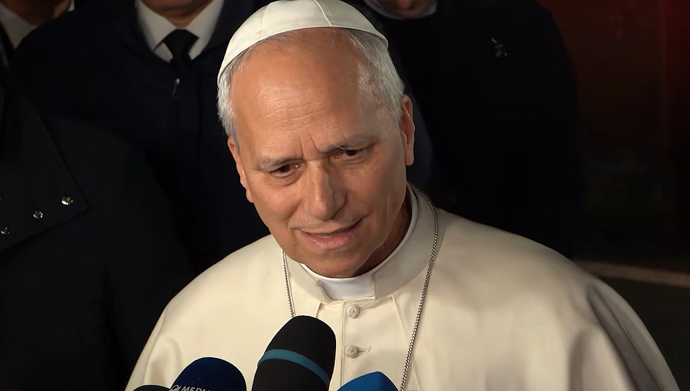 Papst Leo XIV. bei seinem Friedensappell